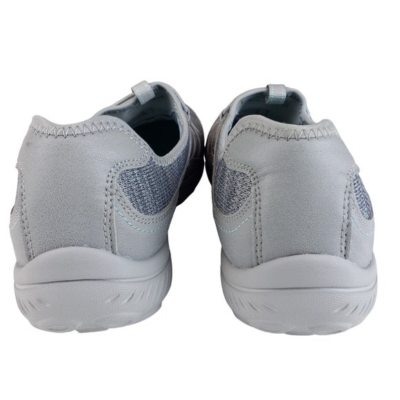 Skechers Air Cooled Memory Foam Slip On Sneakers 9.5 Light Gray - Picture 3 of 10